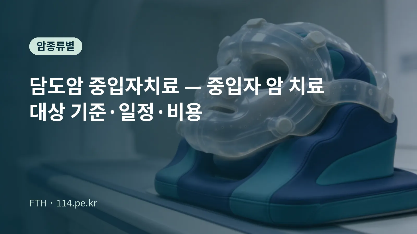 담도암 중입자치료 대상 기준과 일정, 비용 안내 대표 이미지