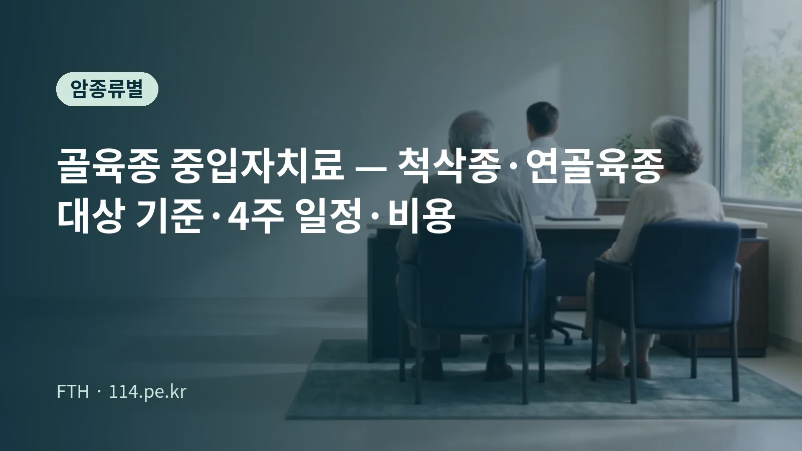 골반 부위 육종 중입자선 치료 개념 이미지